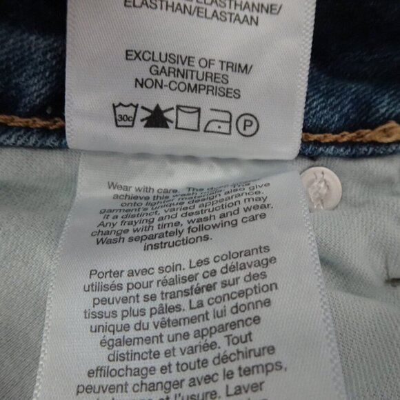 Silver Jeans Elyse Skinny Leg Women's Plus Size 24 Blue Denim Stretch Distressed - Picture 12 of 12